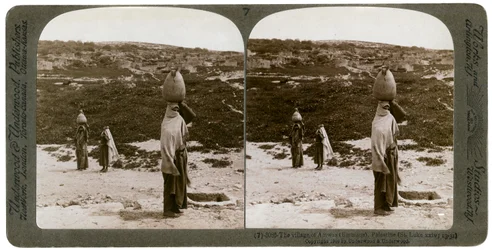El pueblo de Imwas Emmaus, Palestina, 1900