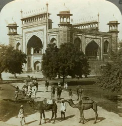 Tumba de Akbar, Sikandarah, Uttar Pradesh, India, c1900s