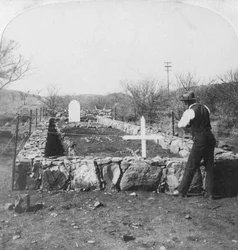 Donde yacen los héroes caídos, al pie de Harts Hill, Colenso, Sudáfrica, Guerra de los Bóeres, 1901