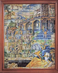 Chantilly, Castillo: Escena de azulejos