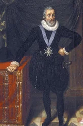 Indre y Loira N* 213 - Castillo de Plessis-les-Tours - Retrato de Enrique IV - Escuela francesa del siglo XVII