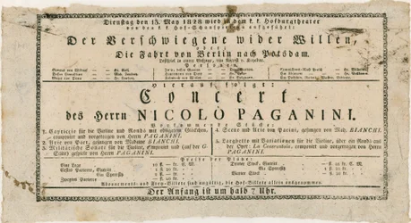 Niccolo Paganini - cartel