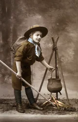 Un Boy Scout en los años 20