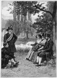 Un domingo en los Wends - grabado de 1897