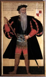 Retrato de Alfonso de Albuquerque, gran navegante y explorador portugués