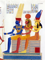 Amon - re, Ptah, Mut - en “Monuments of Egypt and Upper Nubia” de Ippolito Rosellini