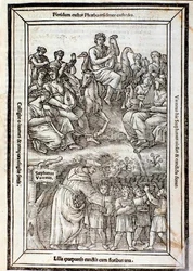 Apolo y las Musas. Página de Recanetum de musica aurea