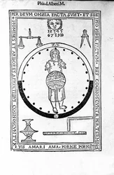 Aristotelis libri IV de coelo et mundo Cum Expositione S.Thomae de Aquino et Cum Additione Petri Alverniae. Este es el libro de Aristóteles con el comentario de Santo Tomás de Aquino con una explicación adicional de Pedro de Alvernia. Venecia, edición de 1