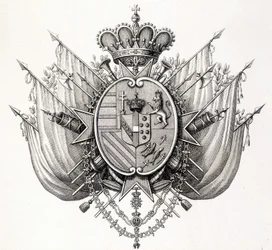Armas de Toscana, principios del siglo XIX. Leopoldo de Toscana