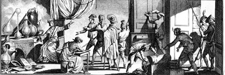 Arresto de Lavoisier en su estudio