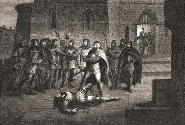 Asesinato de Étienne Marcel en 1358 - en la 