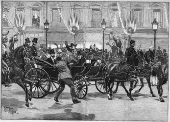 Asesinato del Presidente de la República Sadi Carnot (1837-1894), por el anarquista Caserio. 24 de junio de 1894