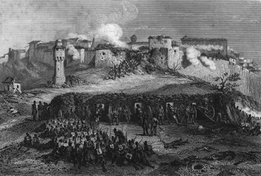 Asalto de Constantina tras un sitio de 7 días por el ejército francés en octubre de 1937, en “L