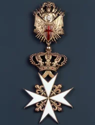 Bailli de honor y devoción. Cruz de Malta. 1850. Colección de soldados de antaño. París.