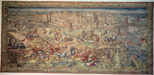 Batalla de Pavía. Tapiz. Siglo XVII. Museo de Capodimonte, Nápoles.