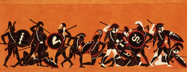 Batalla de los griegos y los troyanos (guerra de Troya), 1808-1810