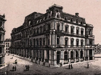 Boston, Estados Unidos: vista de la oficina de correos. en "El mundo ilustra 168 vistas" Sin fecha (finales del siglo XIX)