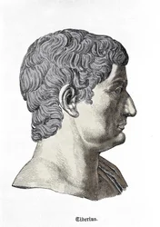 Busto de Tiberio (42 a.C. - 37 d.C.).