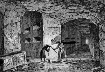 Catacumbas de Roma (grabado)