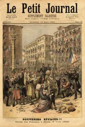 Celebración de la entrada del ejército napoleónico en Milán el 8 de junio