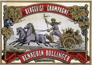 Etiqueta de champán 