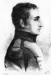 Charles Angélique François Huchet de La Bédoyère. (1786-1815). Mariscal de campo de Napoleón, Ayudante de campo, Par de Francia.