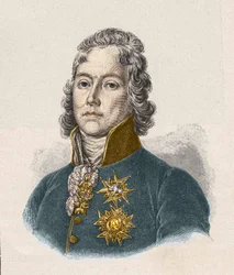 Charles Maurice de Talleyrand Périgord (1754-1838), político francés, grabado del siglo XIX.