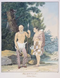 Jefe de los indios Pal-lo-to-path o Flathead, c.1843-50 (acuarela)