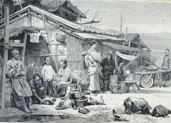 Aldea pesquera china en California