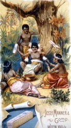 Publicidad de chocolate: Josef Manner & Gomp, Viena