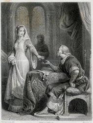 Clarisse de Somerghem. Grabado siglo XIX