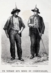 Minas de carbón en Inglaterra: 2 mineros de Wheal Margery, Tour du Monde