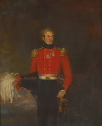 Coronel Sir Richard Llewellyn, 28º Regimiento de Infantería, 1835 circa