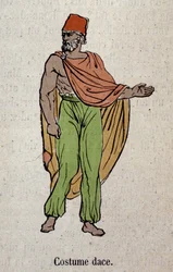 Traje para un hombre que vive en Dacie (Dacia).