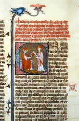 Concilio de Calcedonia, 451 - Miniatura de la Edad Media (ref. 365, 428r). Biblioteca de Toulouse (tel: 05 62 27 66 66)