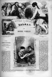 Portada de la novela "Una familia doble"