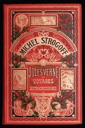 Portada del libro de Julio Verne "Michel Strogoff", ed. Hetzel