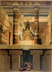 Portada de la primera partitura de “Aida” de Giuseppe Verdi. Edición Ricordi