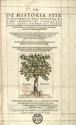 Portada de "De Historia Stirpium commentarii badges..." de Leonhart Fuchs