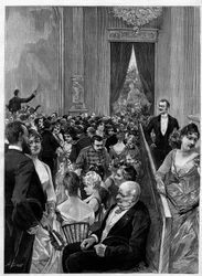 Sala de baile del último baile dado por el Presidente de la República Jules Grévy (1807-1891) en el Palais de l