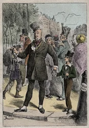 David Copperfield y el Sr. Micawber, ilustración de 