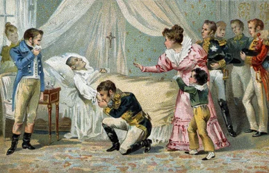Muerte de Napoleón I (1769-1821) en Santa Elena el 5 de mayo de 1821