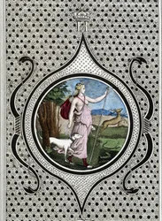Diana (Artemisa) cazadora. Grabado del siglo XIX