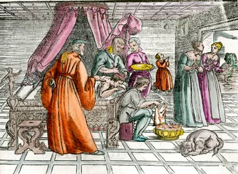Doctor: “Una trepanación” (grabado del siglo XVI)