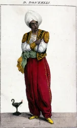 Domenico Donzelli (1790 - 1873), tenor italiano, representado en el Otello de Gioacchino Rossini. La Scala