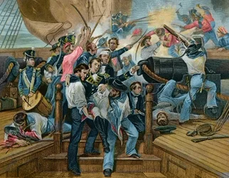 No abandones el barco - Guerra angloamericana, Estados Unidos