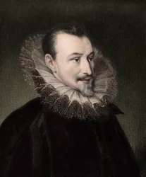 Edmund Spenser c1552/3-1599 - grabado - siglo XIX