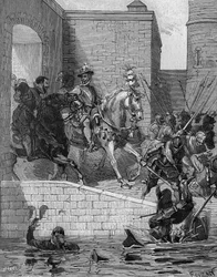 Entrada de Enrique IV (1553-1610), Rey de Francia, en París, 22 de marzo