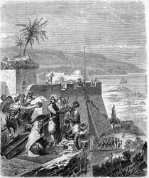 Episodio de la conquista de Argelia en 1832 - Toma de Bone, 21 de marzo