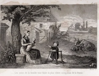 El cuidado familiar hará la ocupación más costosa de la mujer Madre de Familia en el campo - grabado